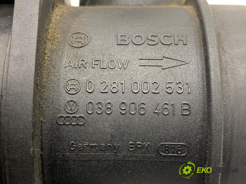 VW TOURAN nadwozie wielkoprzestrzenne (MPV) 2005 77 kW 1.9 TDI 1896 Váha vzduchu 038906461B 0281002531 (Váha vzduchu)