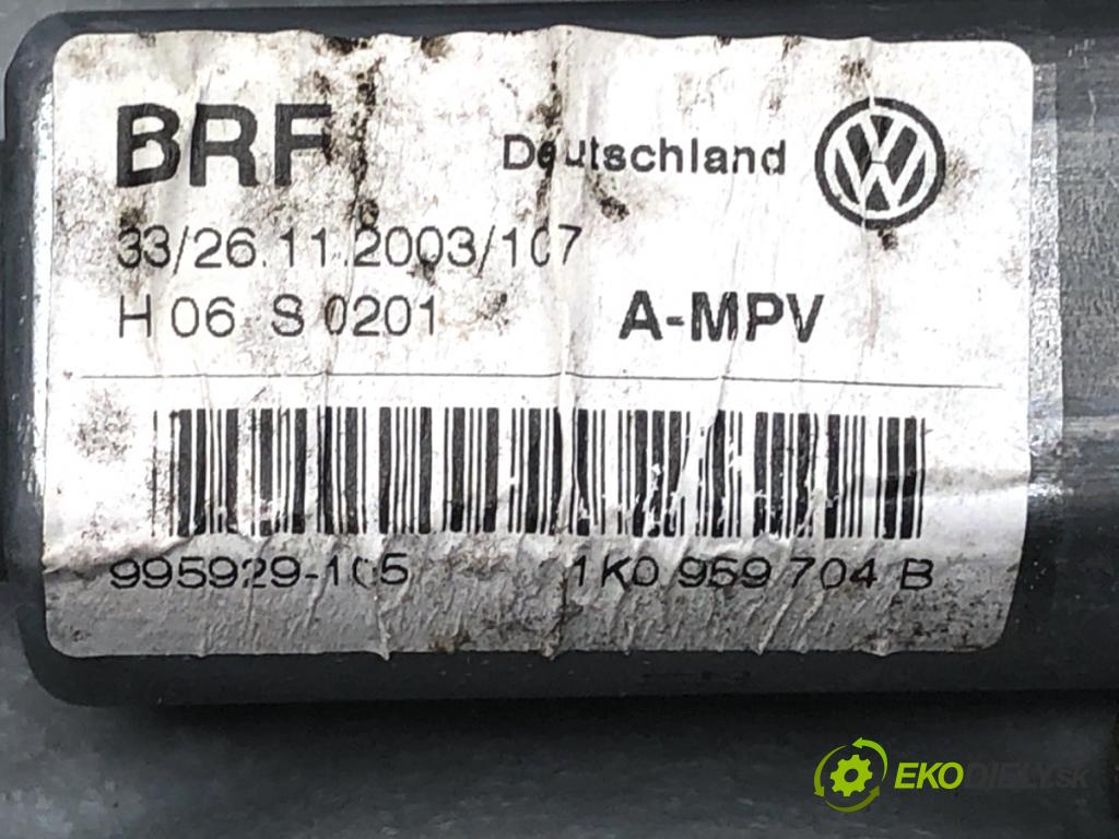 VW TOURAN nadwozie wielkoprzestrzenne (MPV) 2005 77 kW 1.9 TDI 1896 mechanismus okna pravý zadní část 1T0839730H
