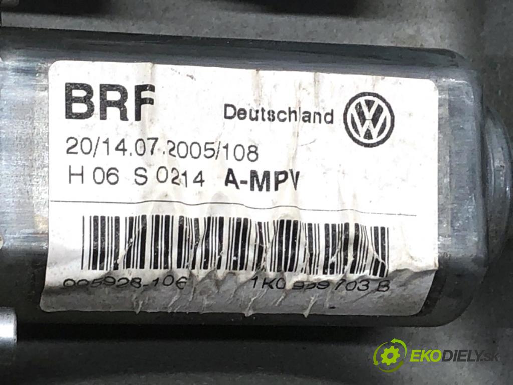 VW TOURAN nadwozie wielkoprzestrzenne (MPV) 2005 77 kW 1.9 TDI 1896 mechanismus okna levý zadní část 1T0839729H