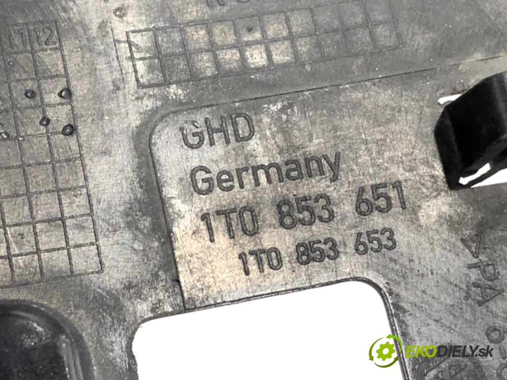 VW TOURAN nadwozie wielkoprzestrzenne (MPV) 2005 77 kW 1.9 TDI 1896 mřížka maska 1T0853651 (Přední mřížka (maska chladiče))