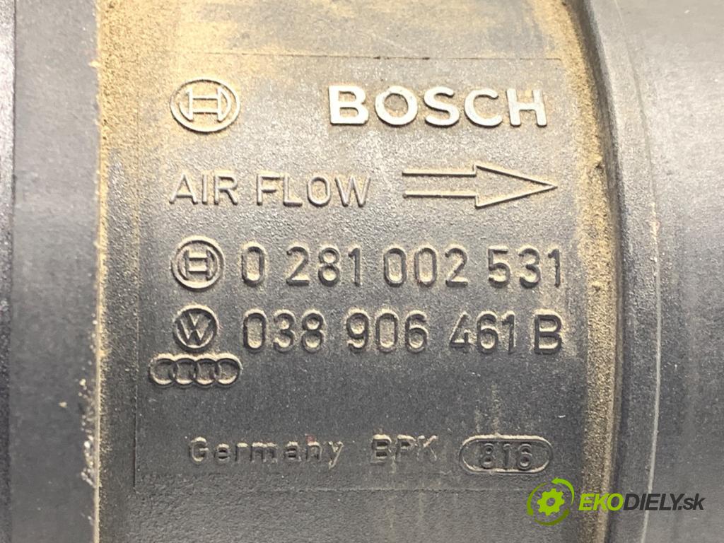 SKODA OCTAVIA II liftback 2007 77 kW 1.9 TDI 1896 Váha vzduchu 038906461B 0281002531 (Váha vzduchu)