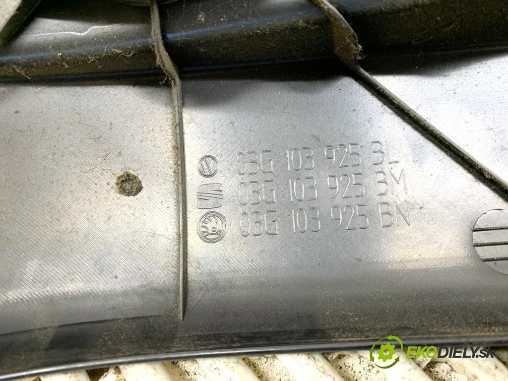 SKODA OCTAVIA II liftback 2007 77 kW 1.9 TDI 1896 Kryt Motor 03G103925BN (Kryt motora)