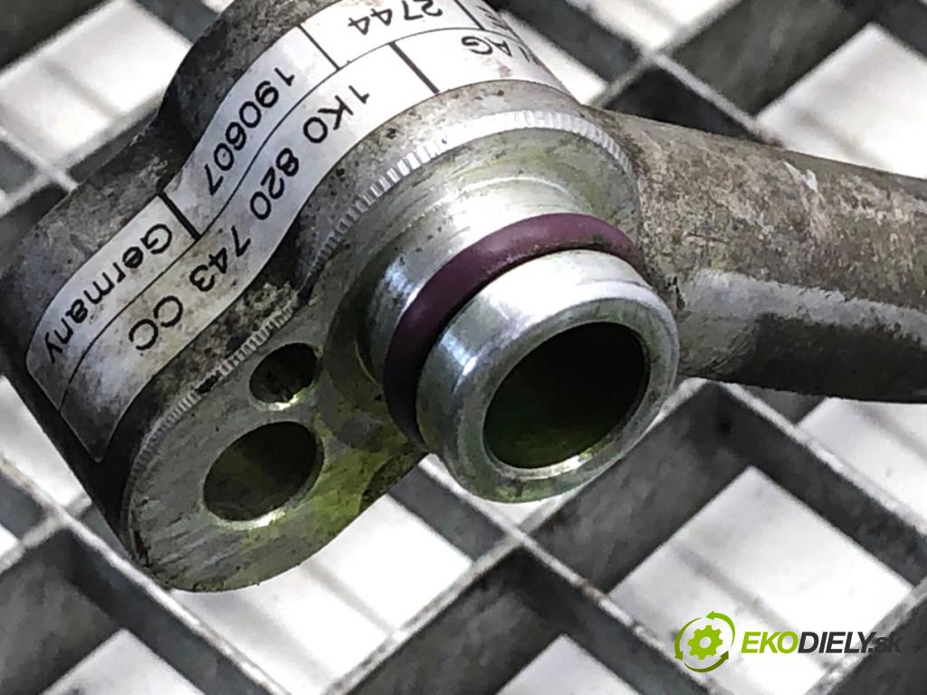 SKODA OCTAVIA II liftback 2007 77 kW 1.9 TDI 1896 rúrka klimatizácie 1K0820743CC (Rúrka klimatizácie)