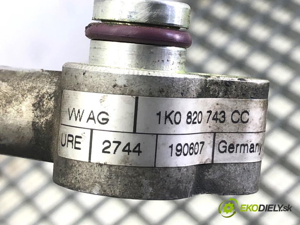 SKODA OCTAVIA II liftback 2007 77 kW 1.9 TDI 1896 rúrka klimatizácie 1K0820743CC (Rúrka klimatizácie)