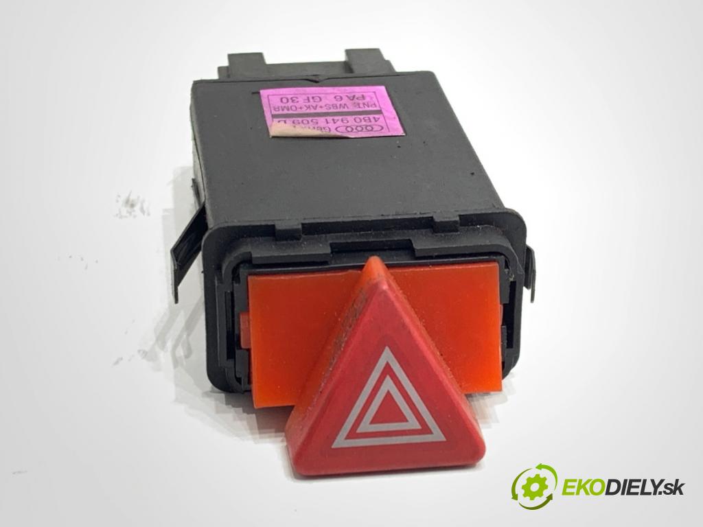 AUDI A6 C5 Kombi 1999 110 kW 2.5 TDI quattro 2496 Spínač svetiel výstražných (núdzových) 4B0941509D (Prepínacie páčky pod volantom)