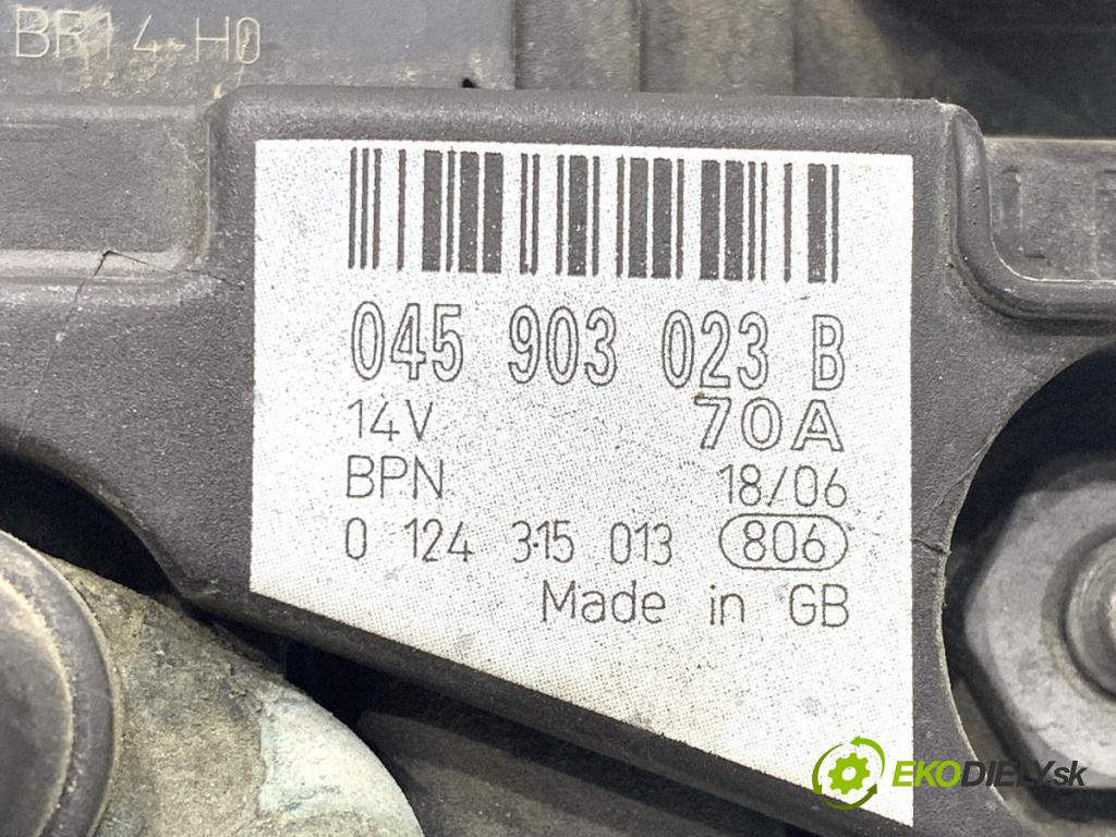 VW FOX liftback 2006 51 kW 1.4 TDI 1422 Alternátor 045903023B (Alternátor)