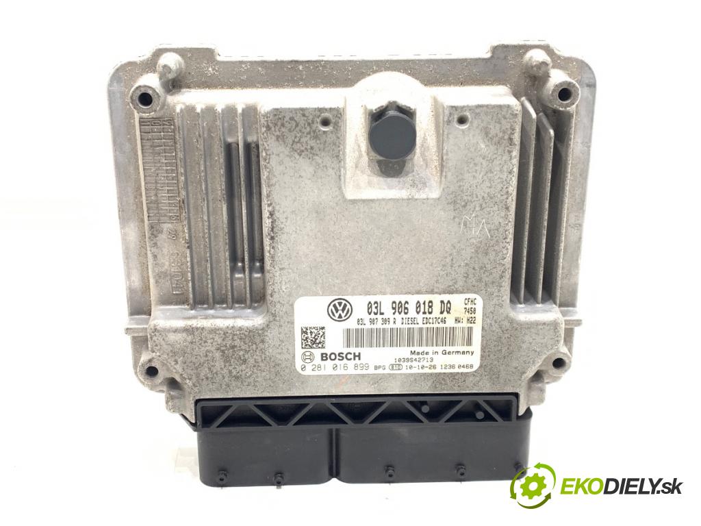 VW TOURAN nadwozie wielkoprzestrzenne (MPV) 2011 103 kW 2.0 TDI 1968 riadiaca jednotka Motor 03L906018DQ (Riadiaca jednotka)