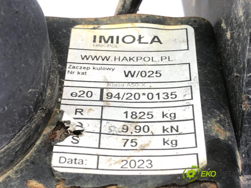 VW TOURAN nadwozie wielkoprzestrzenne (MPV) 2011 103 kW 2.0 TDI 1968 Hák tažné zařízení  (Tažné zařízení)