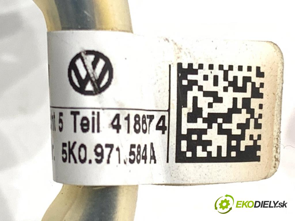VW TOURAN nadwozie wielkoprzestrzenne (MPV) 2011 103 kW 2.0 TDI 1968 káblovačka silenbloku airbag 5K0971584A
