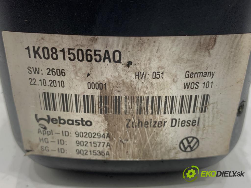 VW TOURAN nadwozie wielkoprzestrzenne (MPV) 2011 103 kW 2.0 TDI 1968 Webasto 1K0815065AQ (Webasto (nezávislé kúrenie))