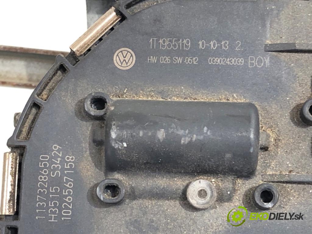VW TOURAN nadwozie wielkoprzestrzenne (MPV) 2011 103 kW 2.0 TDI 1968 Mechanizmus stieračov predný 1T1955023 (Motorček stieračov predný)