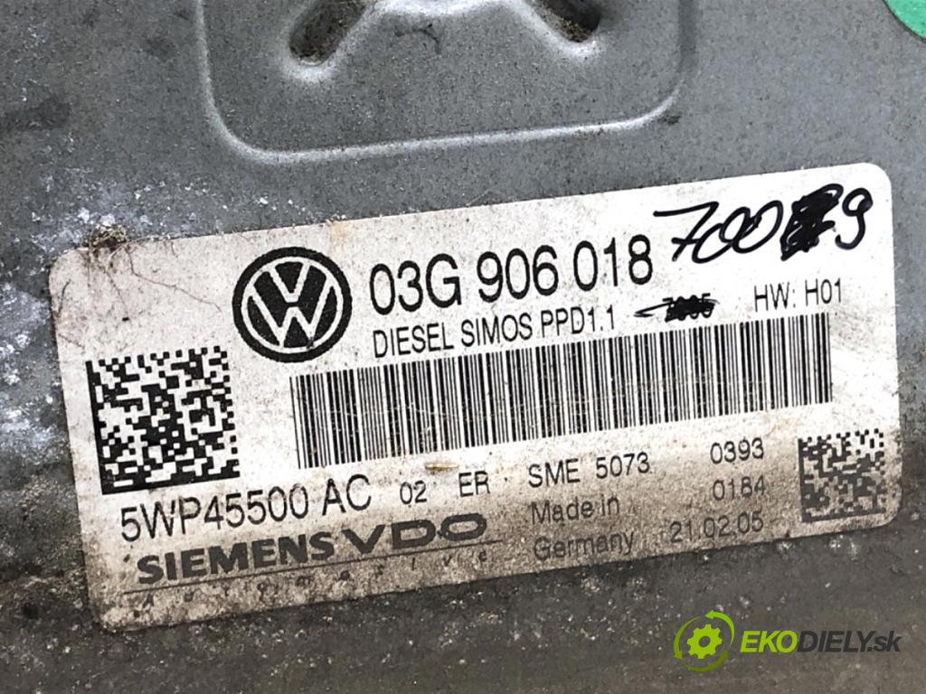VW PASSAT B6 sedan 2005 103 kW 2.0 TDI 1968 riadiaca jednotka Motor 03G906018 (Riadiaca jednotka)