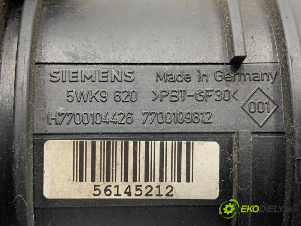 RENAULT SCÉNIC II nadwozie wielkoprzestrzenne (MPV) 2004 88 kW 1.9 dCi (JM0G, JM12, JM1G, JM2C) 1870 Váha vzduchu 5WK9620 (Váha vzduchu)