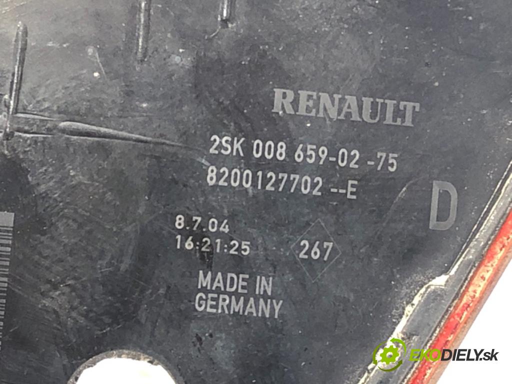 RENAULT SCÉNIC II nadwozie wielkoprzestrzenne (MPV) 2004 88 kW 1.9 dCi (JM0G, JM12, JM1G, JM2C) 1870 světlo pravý zadní část 8200127702