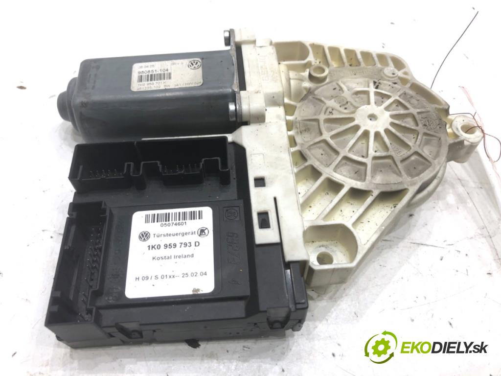 VW PASSAT B6 sedan 2005 103 kW 2.0 TDI 1968 motor sťahovaní okna levý přední část 1K0959793D