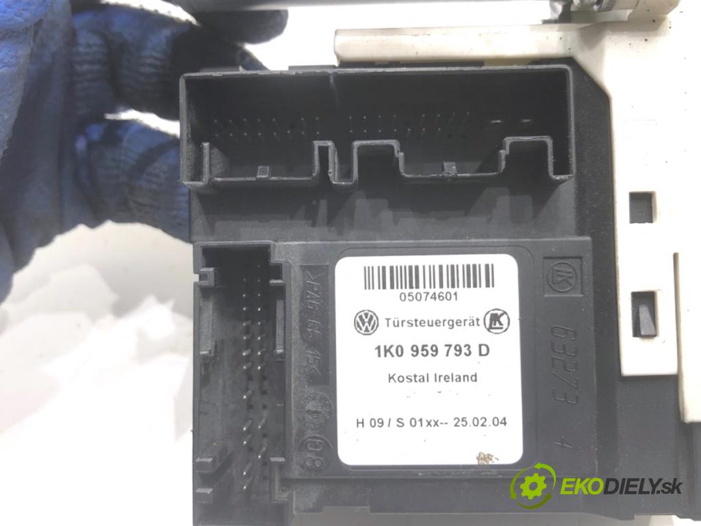 VW PASSAT B6 sedan 2005 103 kW 2.0 TDI 1968 motor sťahovaní okna levý přední část 1K0959793D