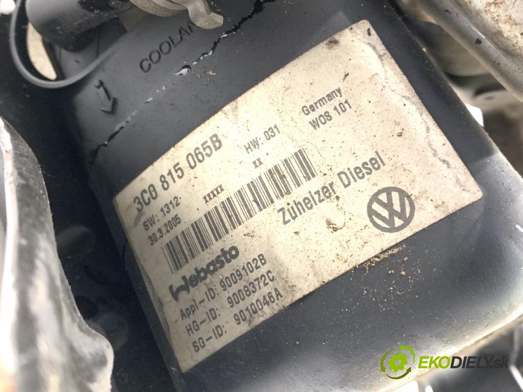 VW PASSAT B6 sedan 2005 103 kW 2.0 TDI 1968 Webasto 3C0815065B (Webasto (nezávislé topení))