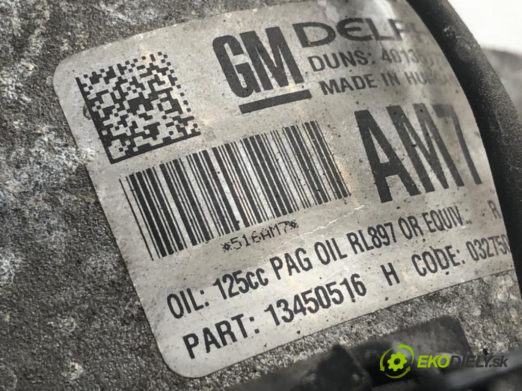 OPEL ZAFIRA C nadwozie wielkoprzestrzenne (MPV) 2015 100 kW 1.6 CDTI (75) 1598 Kompresor klimatizácie 13450516 (Kompresor klimatizácie)