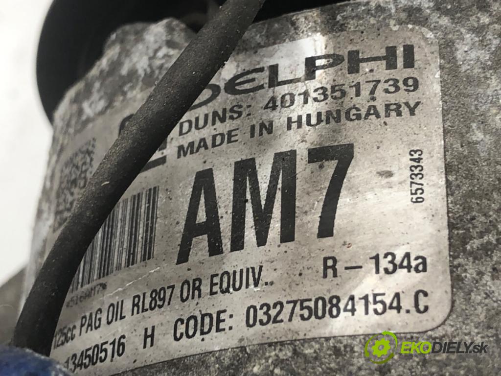 OPEL ZAFIRA C nadwozie wielkoprzestrzenne (MPV) 2015 100 kW 1.6 CDTI (75) 1598 Kompresor klimatizácie 13450516 (Kompresor klimatizácie)