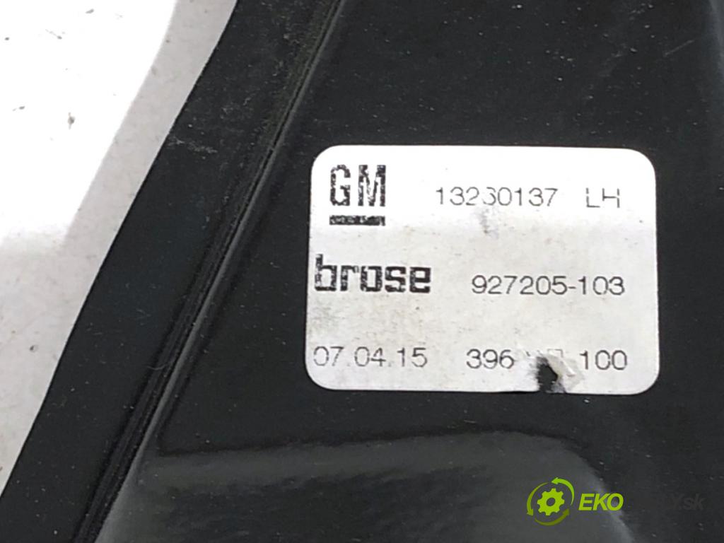 OPEL ZAFIRA C nadwozie wielkoprzestrzenne (MPV) 2015 100 kW 1.6 CDTI (75) 1598 mechanismus okna levý přední část 13260137