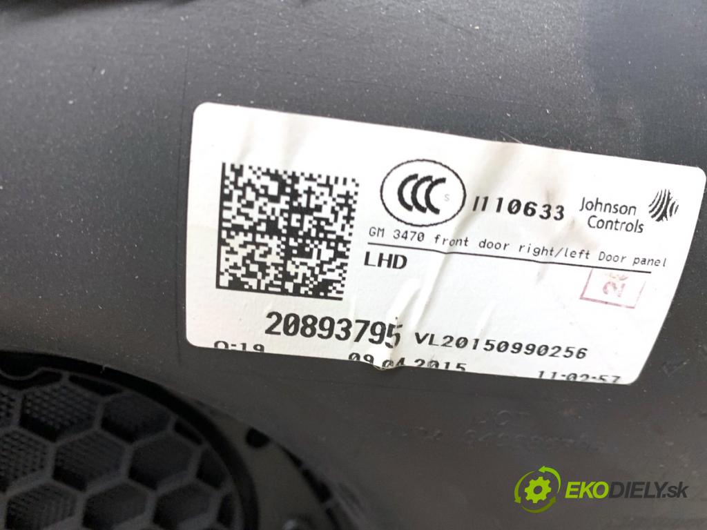OPEL ZAFIRA C nadwozie wielkoprzestrzenne (MPV) 2015 100 kW 1.6 CDTI (75) 1598 ča dveře levý přední část