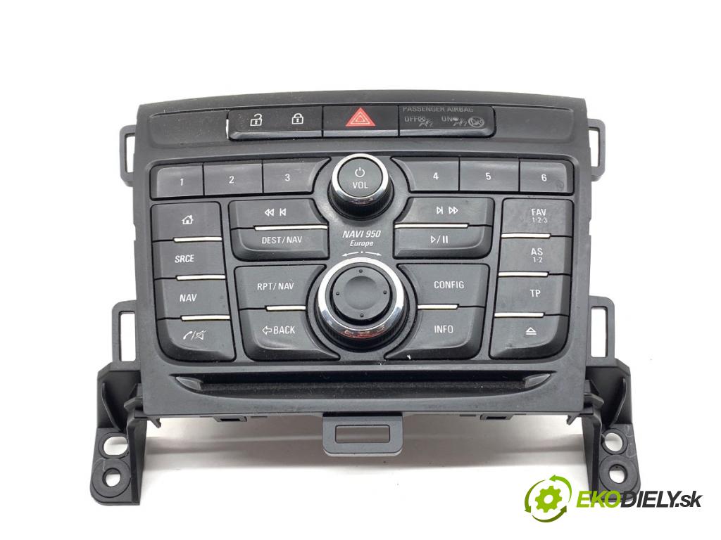 OPEL ZAFIRA C nadwozie wielkoprzestrzenne (MPV) 2015 100 kW 1.6 CDTI (75) 1598 Panel ovládaní navigace A2C81982200 13406657