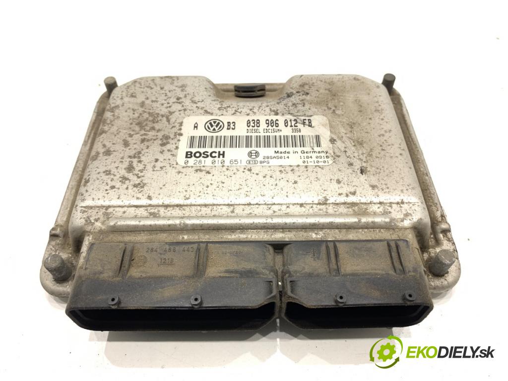 VW GOLF IV Kombi 2001 81 kW 1.9 TDI 1896 riadiaca jednotka Motor 038906012FB (Riadiaca jednotka)