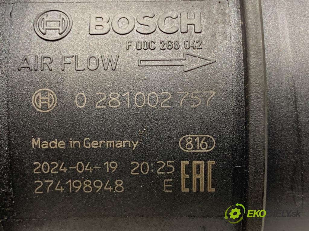 VW GOLF IV Kombi 2001 81 kW 1.9 TDI 1896 Váha vzduchu 0281002757 (Váha vzduchu)