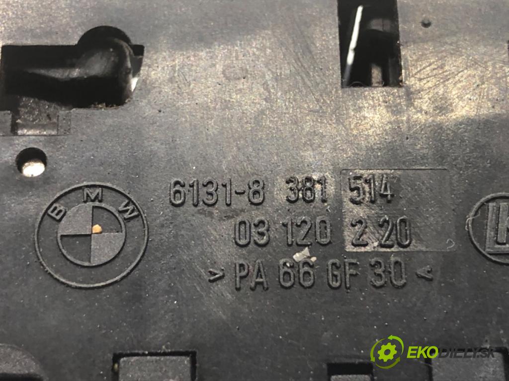 BMW E46 sedan 1998 100 kW 320 d 1951 Prepínač okien 8381518 (Prepínacie páčky pod volantom)