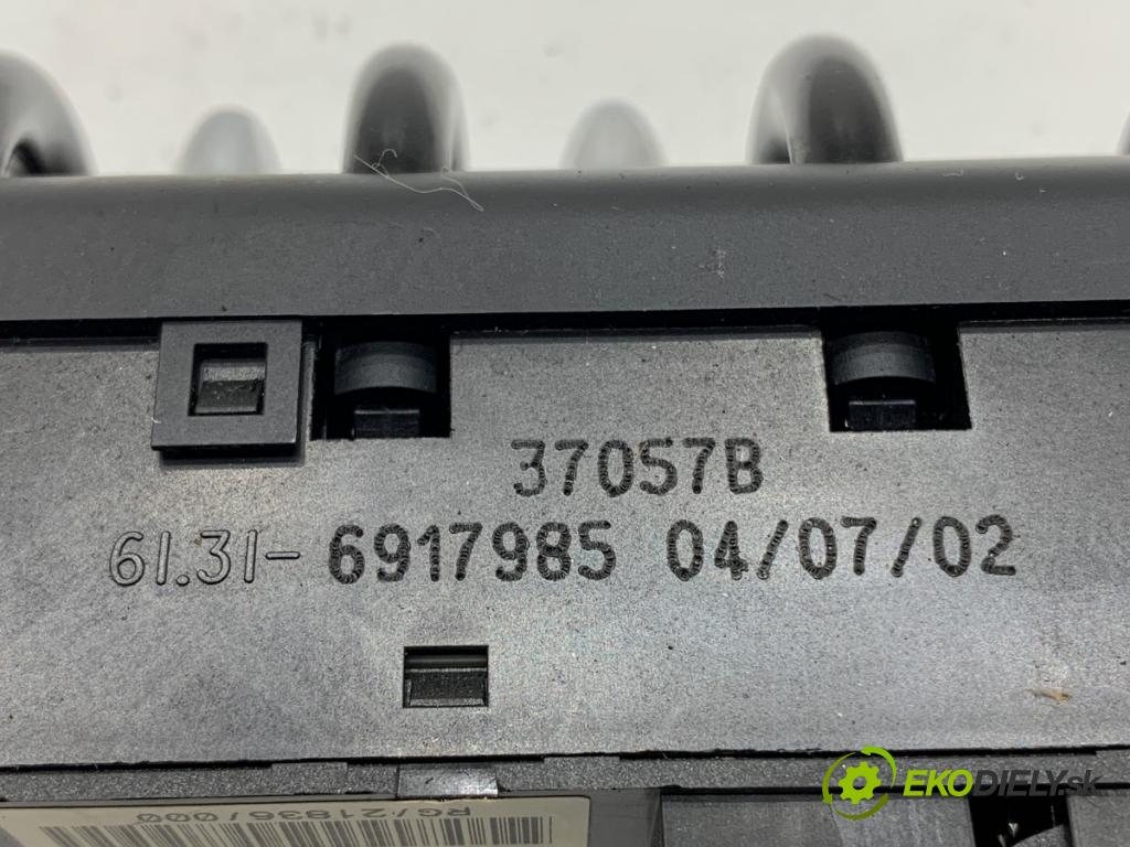 MINI R50 R53 liftback 2002 85 kW Cooper 1598 Prepínač okien 6917985 (Prepínacie páčky pod volantom)