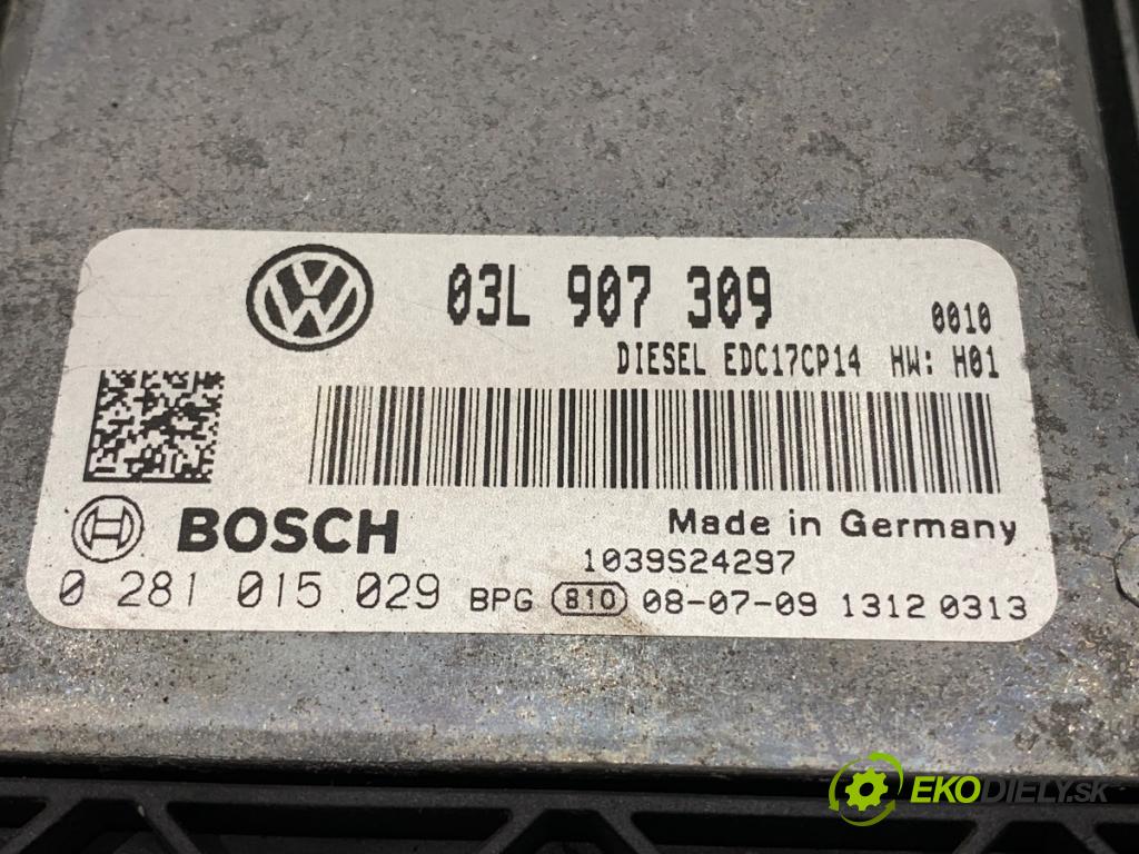 VW PASSAT B6 sedan 2008 103 kW 2.0 TDI 1968 riadiaca jednotka Motor 03L907309 (Riadiaca jednotka)