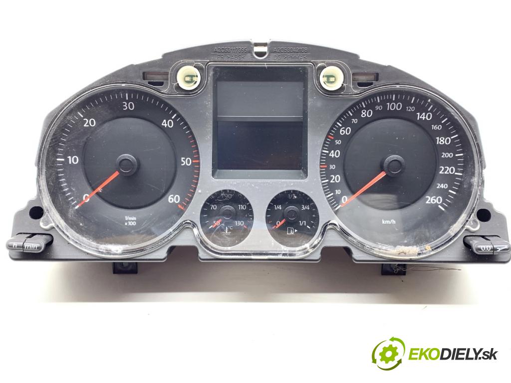 VW PASSAT B6 sedan 2008 103 kW 2.0 TDI 1968 Prístrojovka 3C0920853K (Prístrojová doska)