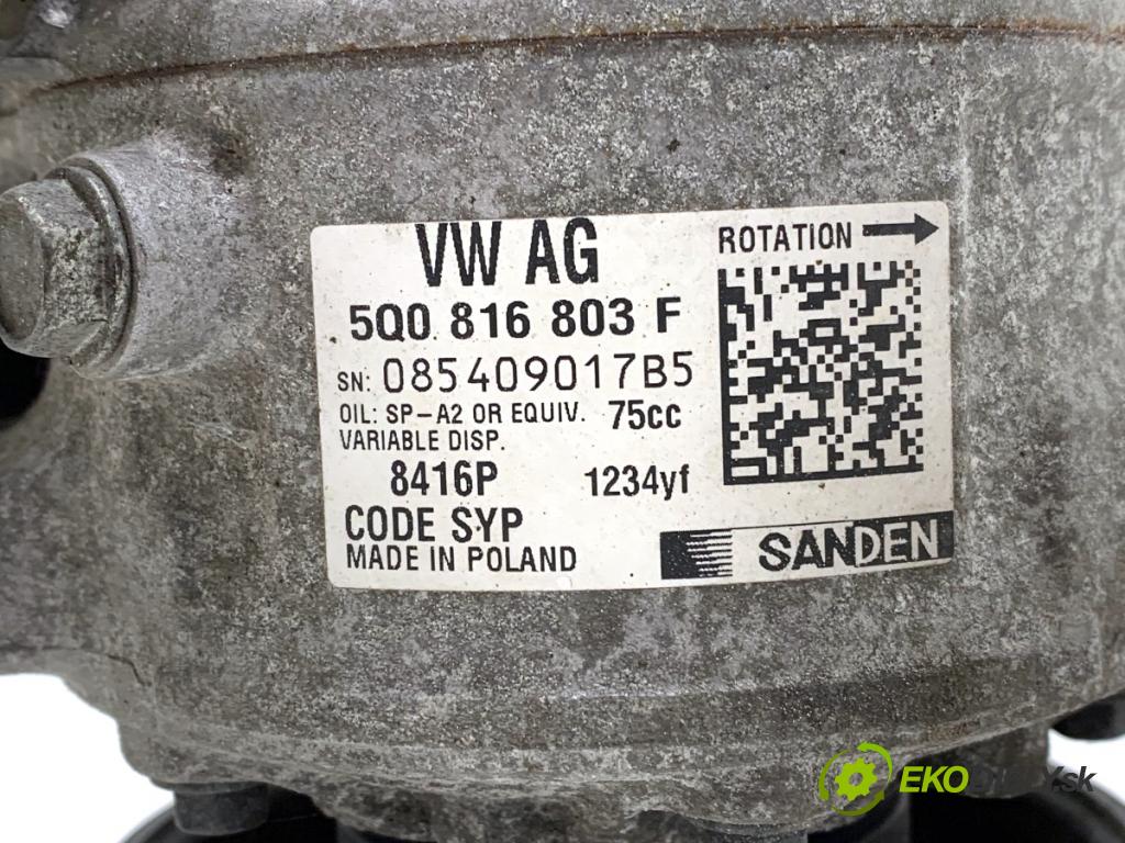 SKODA FABIA III liftback 2017 55 kW 1.0 999 Kompresor klimatizácie 5Q0816803F (Kompresor klimatizácie)