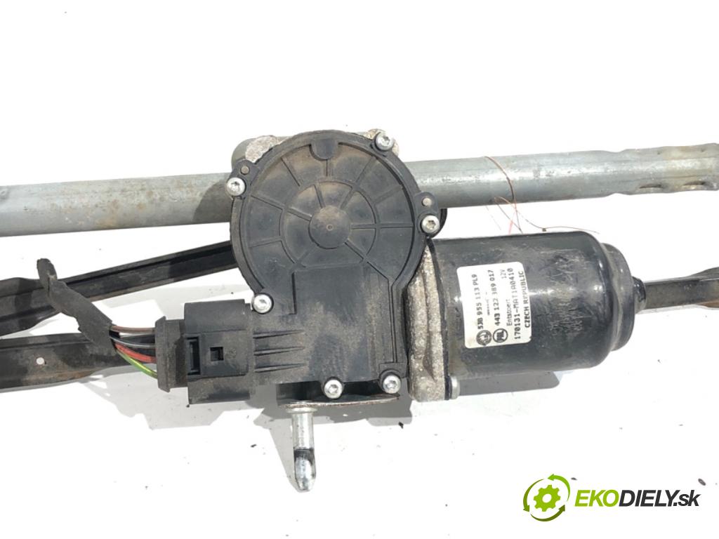 SKODA FABIA III liftback 2017 55 kW 1.0 999 Mechanizmus stieračov predný 5JB955113 (Motorček stieračov predný)