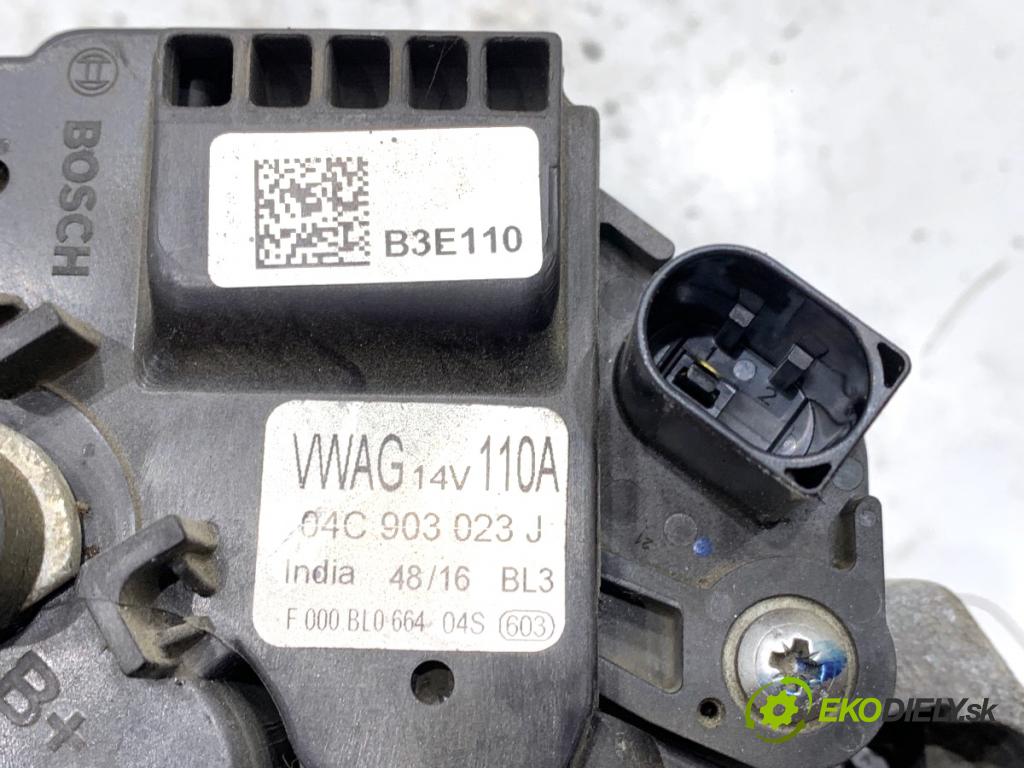 SKODA FABIA III liftback 2017 55 kW 1.0 999 Alternátor 04C903023J (Alternátor)