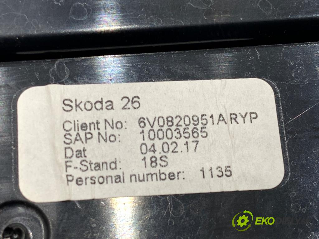 SKODA FABIA III liftback 2017 55 kW 1.0 999 mří topení přední část 6V0819701