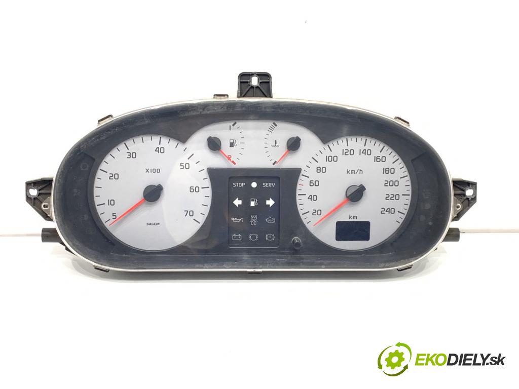 RENAULT SCENIC I nadwozie wielkoprzestrzenne (MPV) 2001 74 kW 1.9 dCi RX4 1870 Prístrojovka P8200038777 (Prístrojová doska)