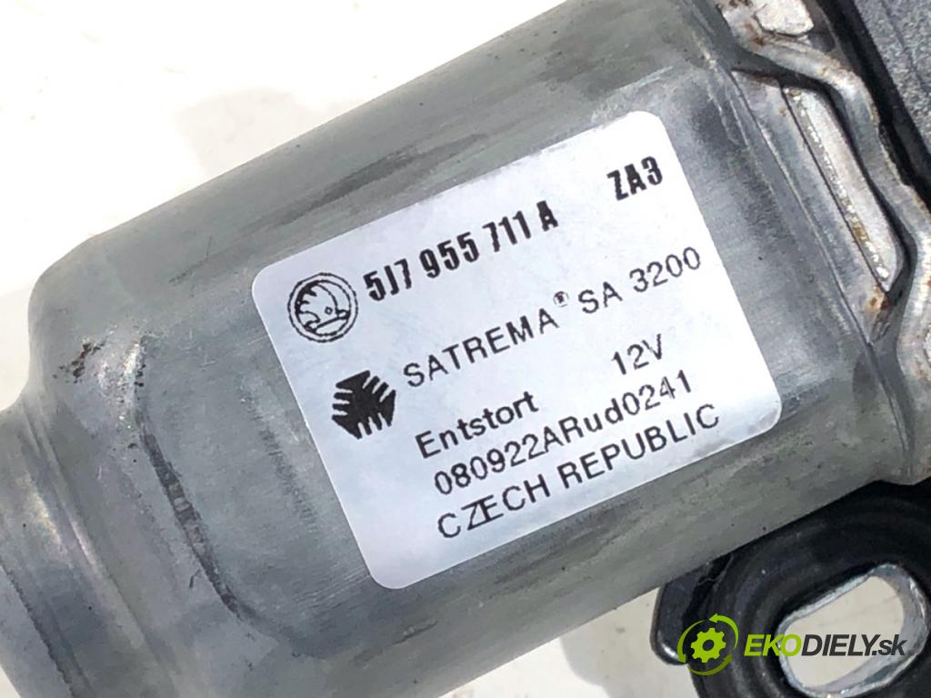 SKODA FABIA II liftback 2008 63 kW 1.4 1390 motor stěračů zadní část 5J7955711A