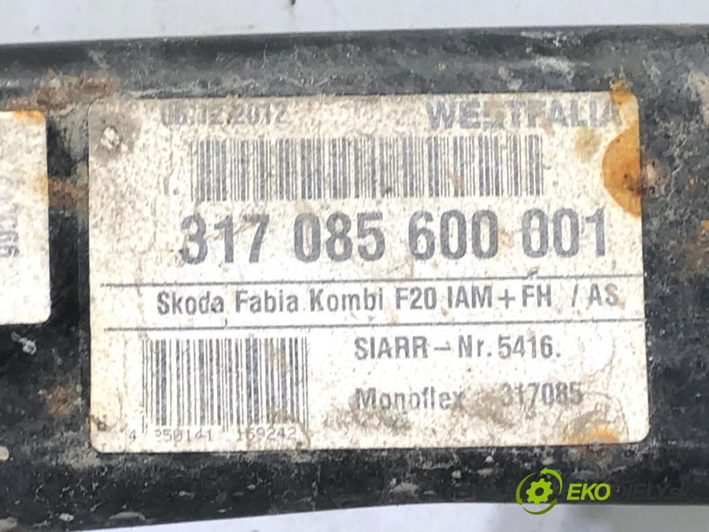 SKODA FABIA II liftback 2008 63 kW 1.4 1390 Hák tažné zařízení 317085 (Tažné zařízení)