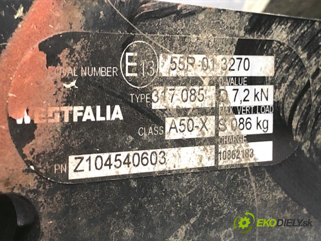 SKODA FABIA II liftback 2008 63 kW 1.4 1390 Hák tažné zařízení 317085 (Tažné zařízení)