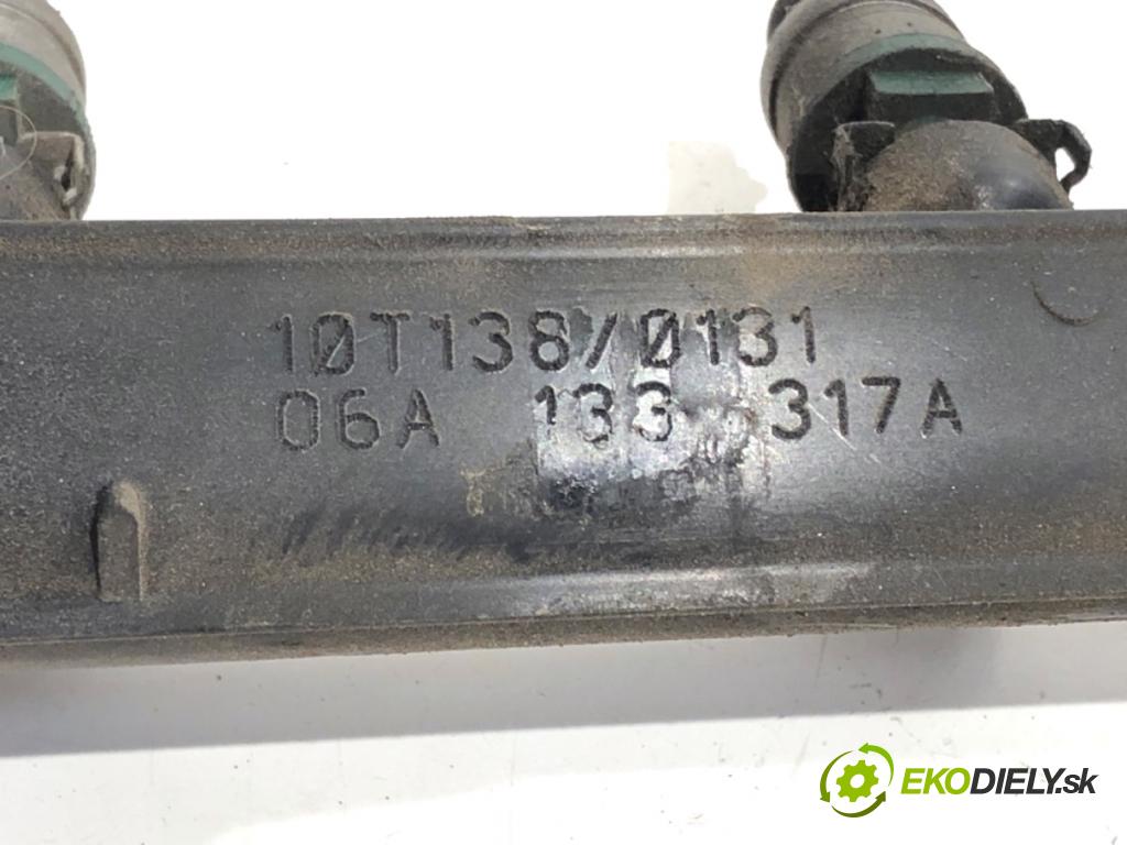 SKODA OCTAVIA I liftback 2010 75 kW 1.6 1595 Lišta vstrekovacia 06A133317A (Vstrekovacia lišta)