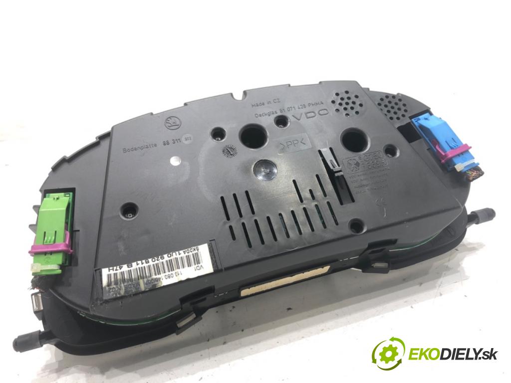 SKODA OCTAVIA I liftback 2010 75 kW 1.6 1595 Prístrojovka 1U0920811B (Prístrojová doska)
