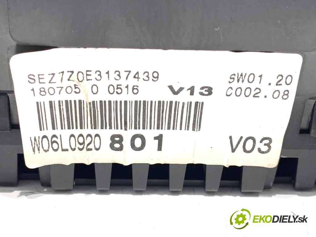 SEAT IBIZA III liftback 2005 55 kW 1.4 16V 1390 Prístrojovka 06L0920801 (Prístrojová doska)