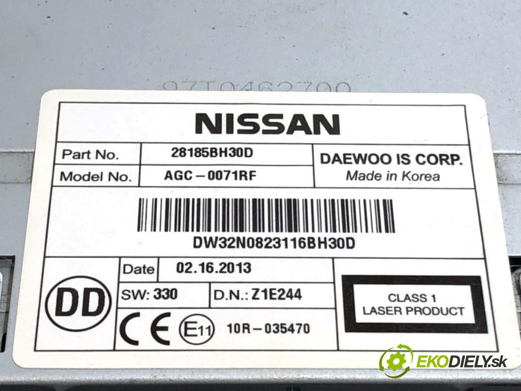 NISSAN QASHQAI J10 SUV 2013 86 kW 1.6 1598 RADIO 28185BH30D (Audio zariadenie)
