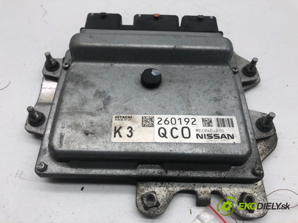 NISSAN QASHQAI J10 SUV 2013 86 kW 1.6 1598 riadiaca jednotka Motor MEC940-200 (Riadiaca jednotka)
