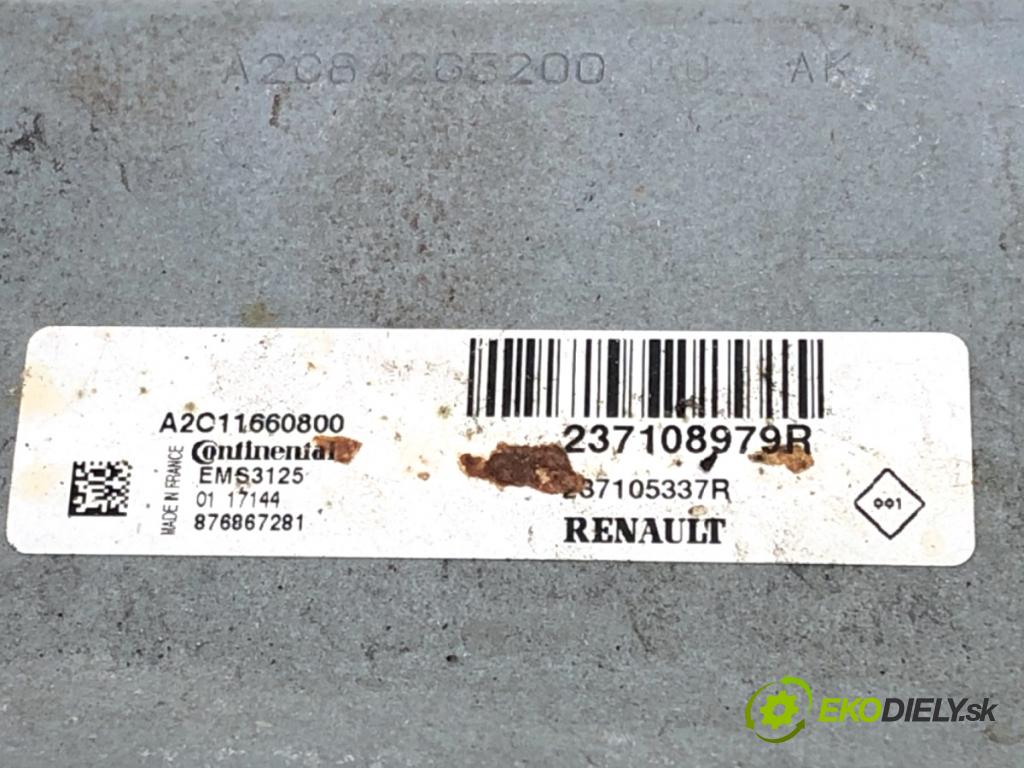 RENAULT CLIO IV liftback 2017 54 kW 1.2 16V 1149 riadiaca jednotka Motor 237108979R (Riadiaca jednotka)