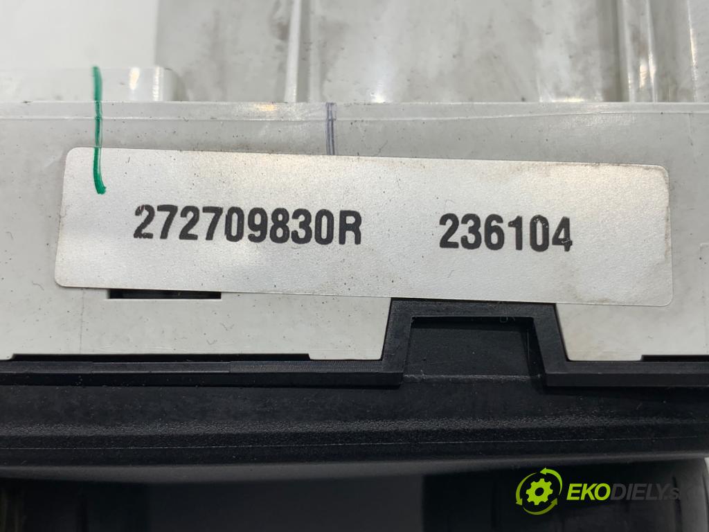 RENAULT CLIO IV liftback 2017 54 kW 1.2 16V 1149 Panel ovládania kúrenia 272709830R (Prepínacie páčky pod volantom)