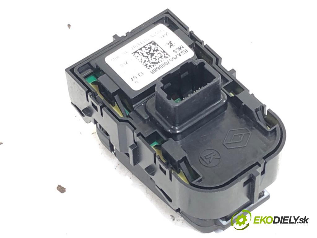 RENAULT CLIO IV liftback 2017 54 kW 1.2 16V 1149 Prepínač nastavenia spätných zrkadiel 255700068R (Prepínacie páčky pod volantom)