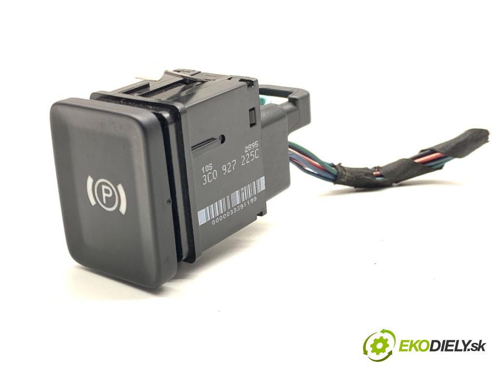 VW PASSAT B6 sedan 2007 77 kW 1.9 TDI 1896 Prepínač brzdy ručnej brzdy 3C0927225C (Prepínacie páčky pod volantom)