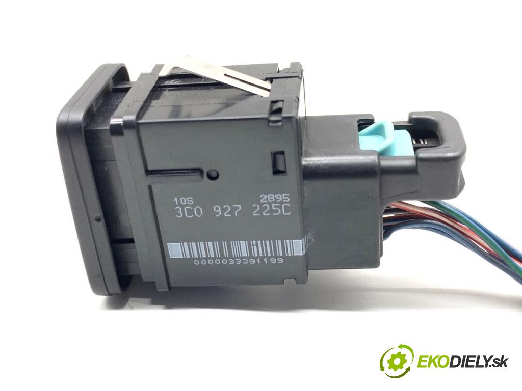 VW PASSAT B6 sedan 2007 77 kW 1.9 TDI 1896 Prepínač brzdy ručnej brzdy 3C0927225C (Prepínacie páčky pod volantom)